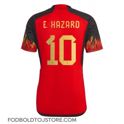 Belgien Eden Hazard #10 Hjemmebanetrøje VM 2022 Kortærmet